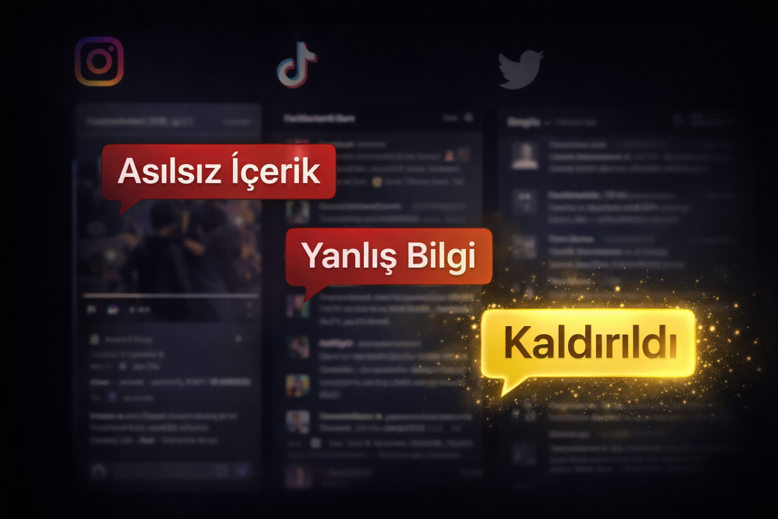 Sosyal Medyada Karalama Temizlendi